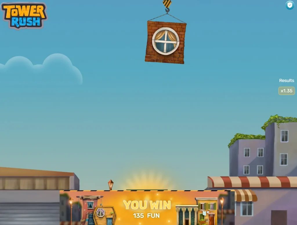 Tower Rush – Gewinn